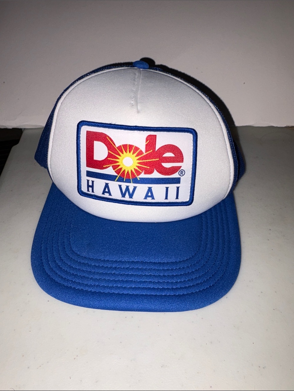 Hawaii Blue & White Trucker Hat